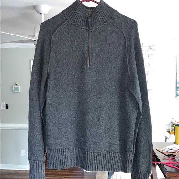 American Eagle Outfitters Other - American Eagle Outfitters Dark Gray Quarter Zip Sweater Large